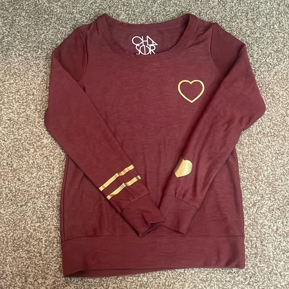 Chaser Heart Fleece Long Sleeve Shirt